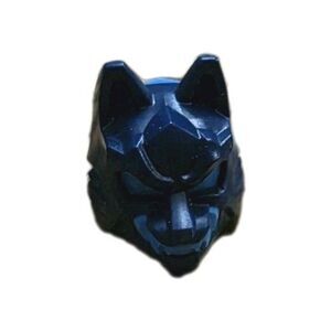 Ninjago Dark Blue LEGO Minifigure Headgear Mask Wolf Azure Eyes Teeth Part #4919